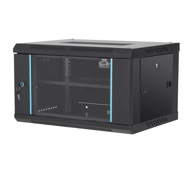 6U sieninė serverių spinta su užraktu8