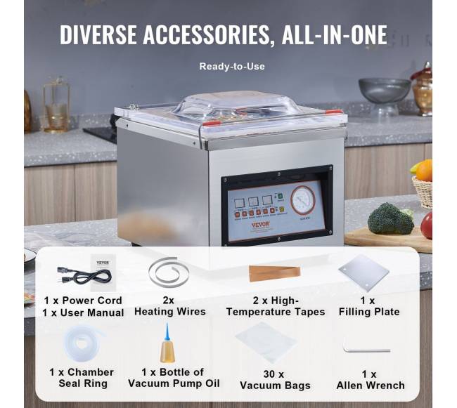 Vakuminis pakavimo aparatas su kamera, 320W4