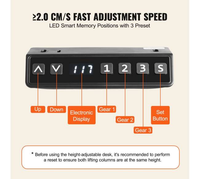 Elektrinis reguliuojamas stalo rėmas, juodas4
