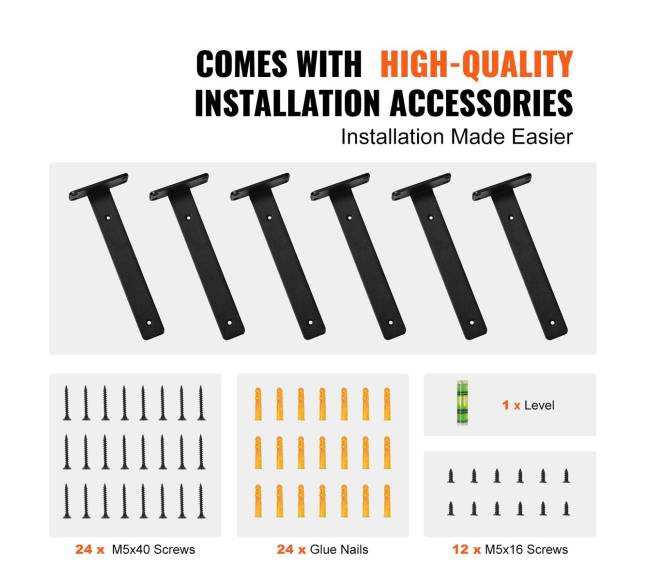 Plieniniai lentynos laikikliai 6 vnt.5