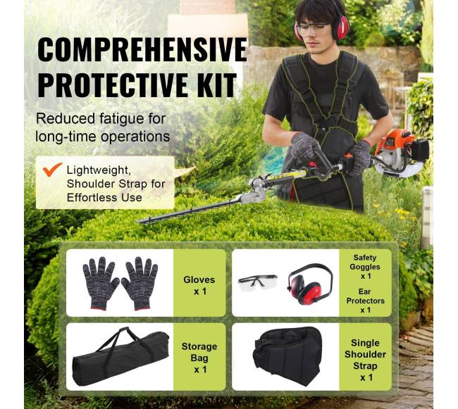 Universalus 6-in-1 krūmapjovė benzininė 52CC4