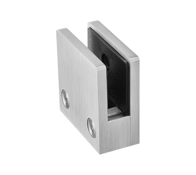 Stiklo laikikliai turėklams 4 vnt, 8-12 mm, sidabriniai9