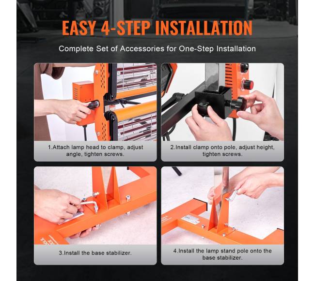 2200W infraraudonųjų spindulių lempa dažų džiovinimui5