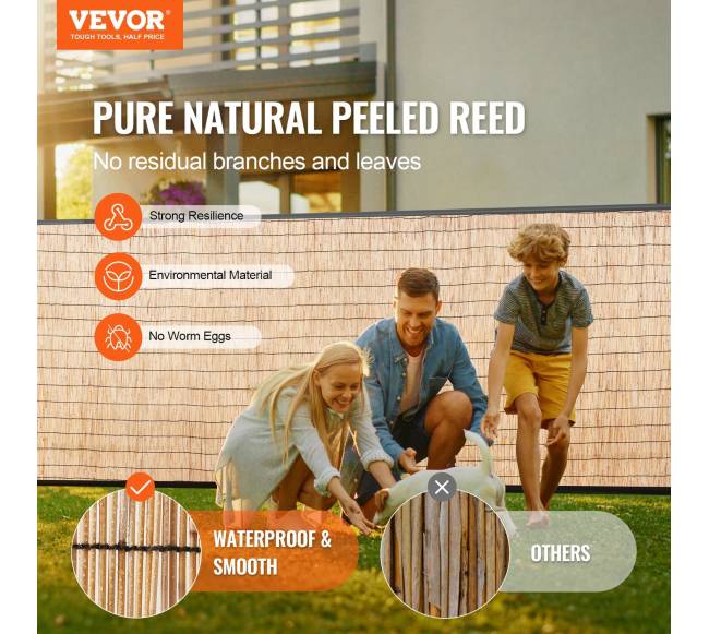 Nendrinių tvorų rinkinys 5 m x 1.2 m1