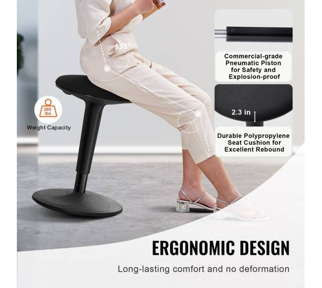 Reguliuojamos aukščio kėdė su svyravimo mechanizmu2