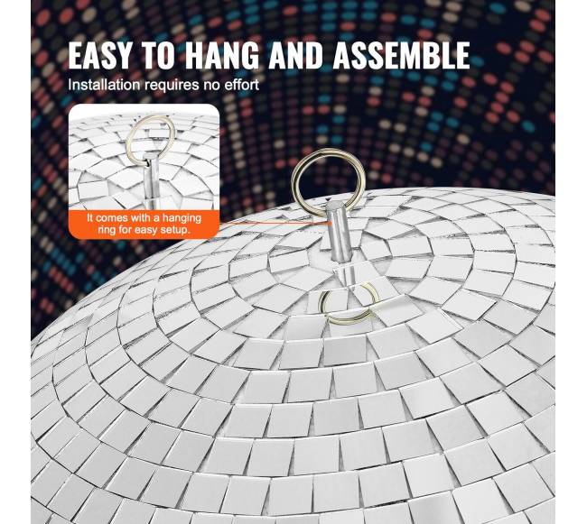 Sidabrinis veidrodinis diskas su kabinimo žiedu3