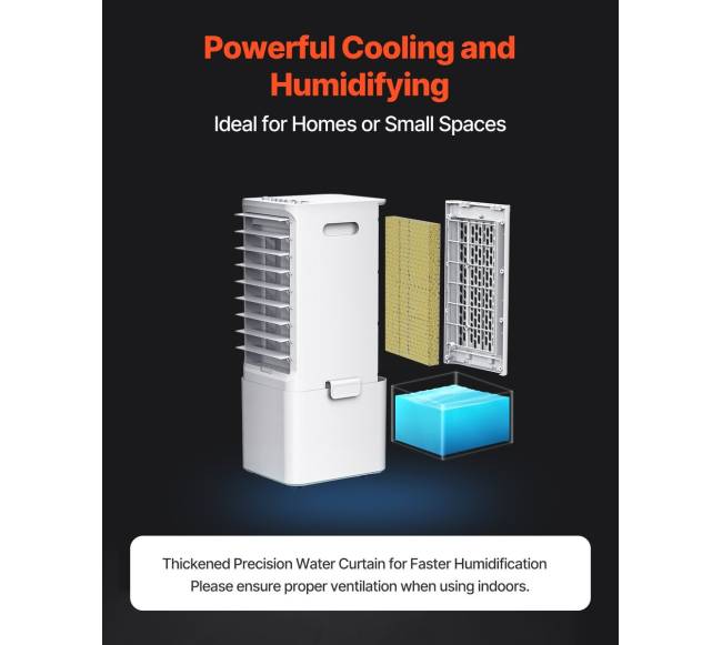 Garų oro vėsintuvas 9L su ledo dėžutėmis2