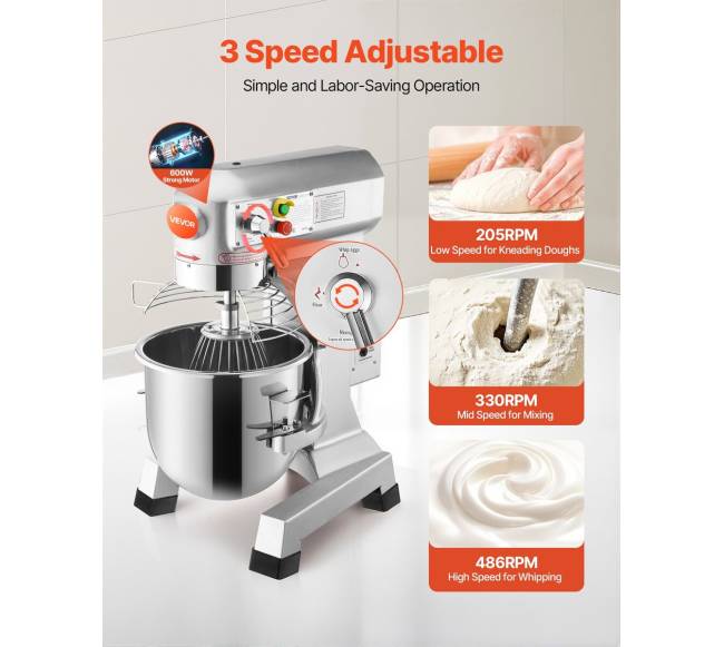 Elektrinis maisto maišytuvas, 10L talpa2