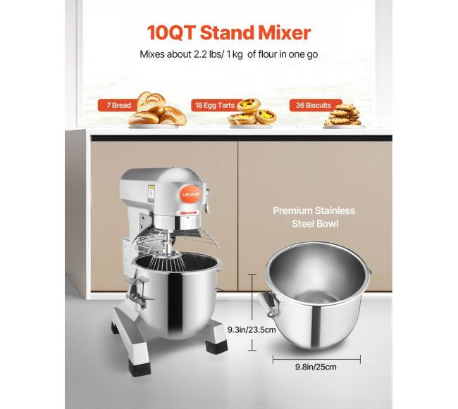 Elektrinis maisto maišytuvas, 10L talpa3