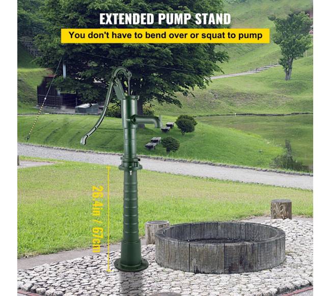 Rankinė vandens pompa su stovu sode2