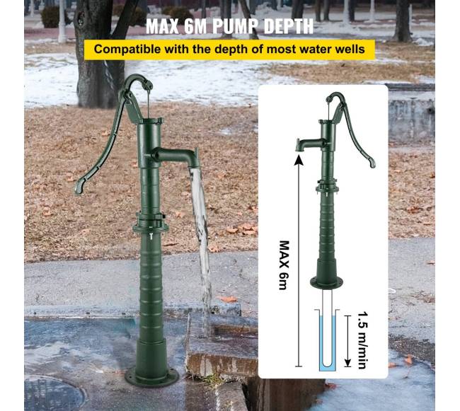 Rankinė vandens pompa su stovu sode3