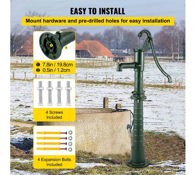 Rankinė vandens pompa su stovu sode5