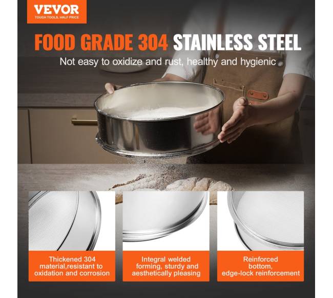 Nerūdijančio plieno miltų sietelis kepimui1