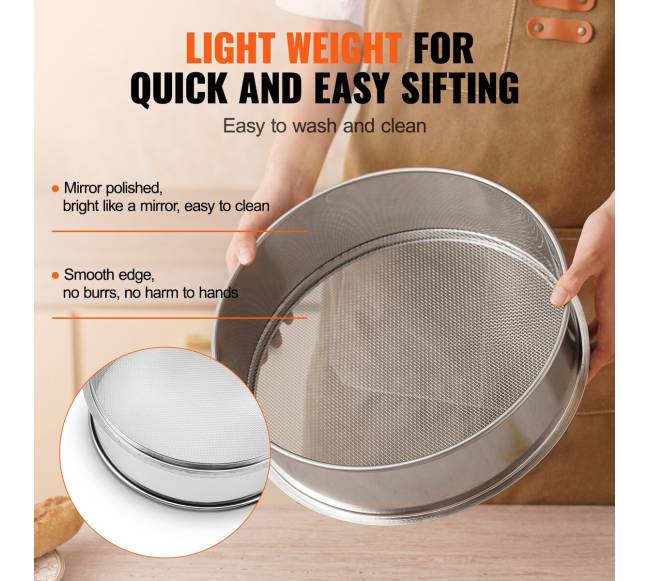 Nerūdijančio plieno miltų sietelis kepimui4