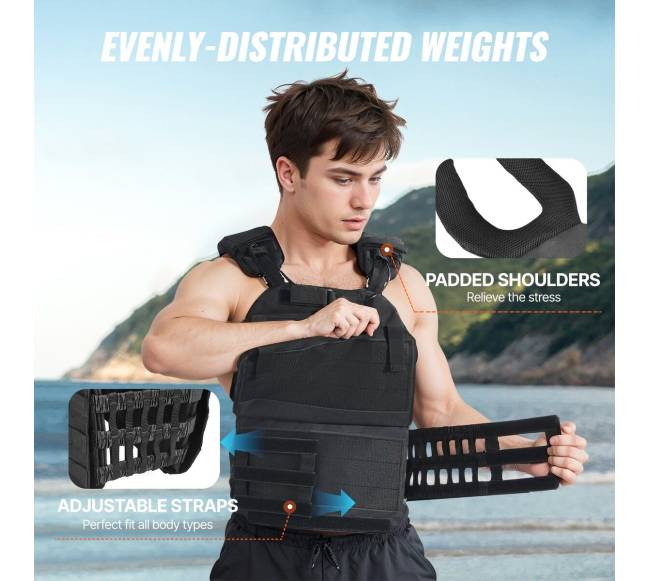 Reguliuojama svorinė liemenė 18 kg treniruotėms3