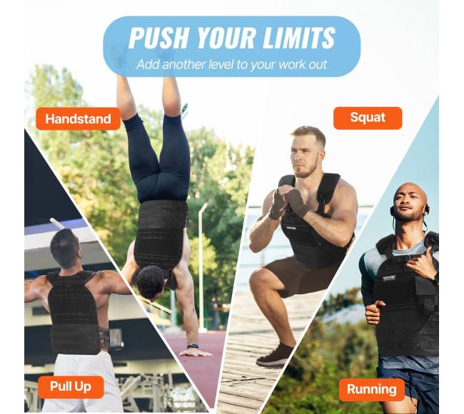 Reguliuojama svorinė liemenė 18 kg treniruotėms5