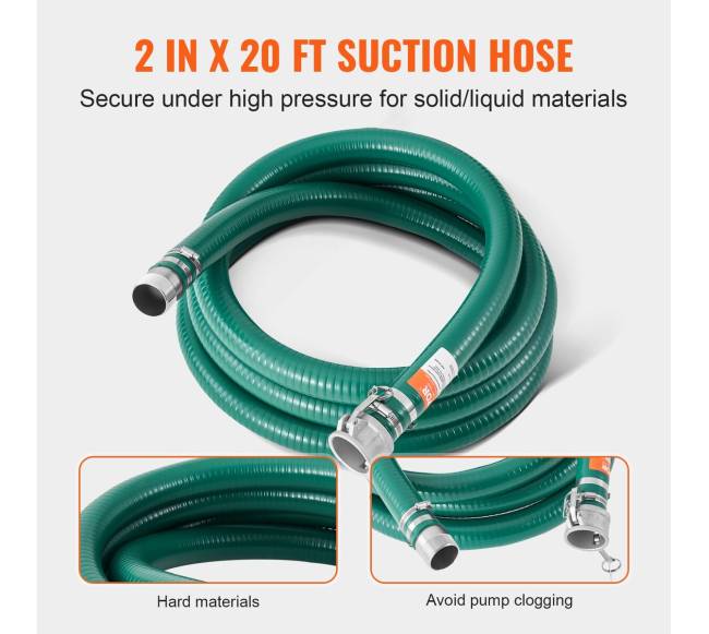 Vandens siurblio žarnų rinkinys 2 in x 6.1 m ir 19.81 m2