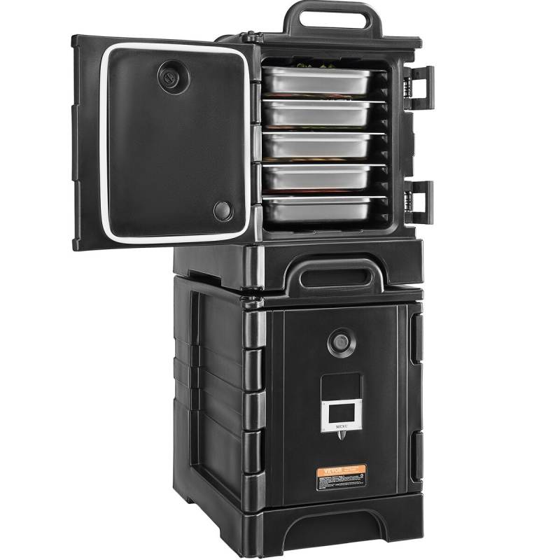 Izoliuotas maisto indas su dviem šildomomis kepykštėmis0