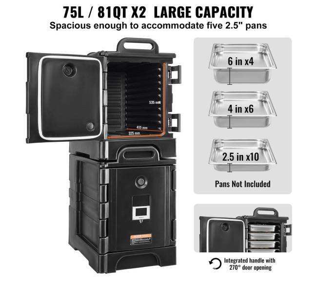 Izoliuotas maisto indas su dviem šildomomis kepykštėmis2