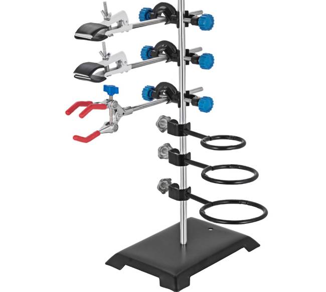 60 cm laboratorinis stovas su spaustukais0