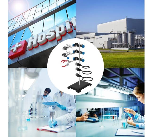 60 cm laboratorinis stovas su spaustukais6