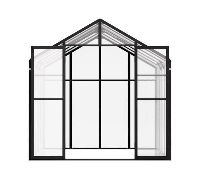 Polikarbonatinis šiltnamis 8 x 10 pėdų8
