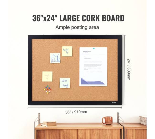 Kamštinė lenta 60x90 cm su segtukų rėmu2