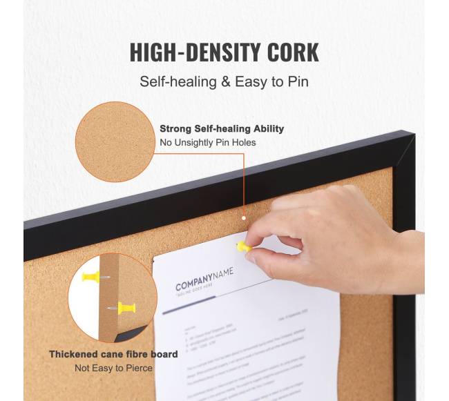 Kamštinė lenta 60x90 cm su segtukų rėmu3