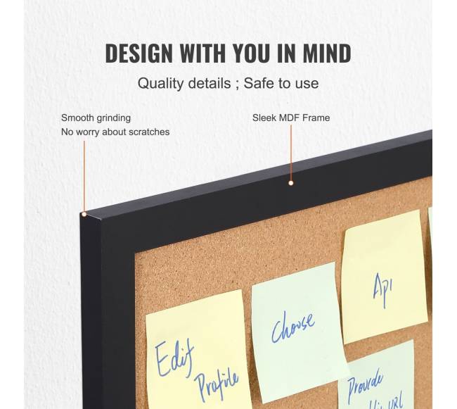 Kamštinė lenta 60x90 cm su segtukų rėmu4