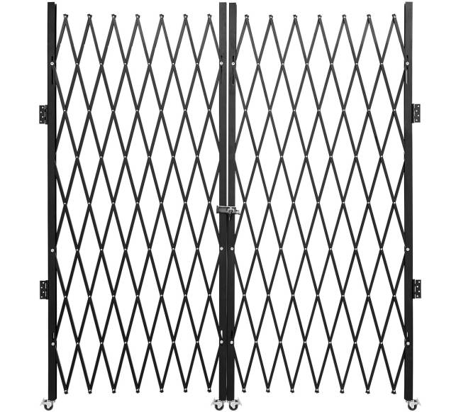 Dviejų dalių sulankstomi saugos vartai su raktais0