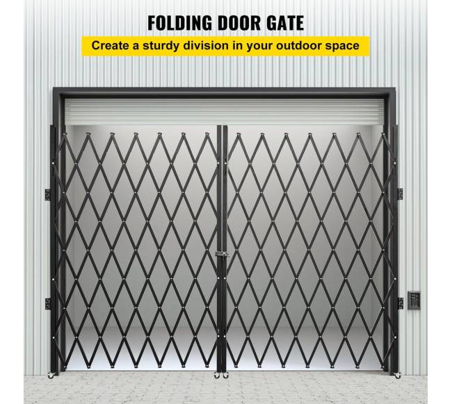 Dviejų dalių sulankstomi saugos vartai su raktais1