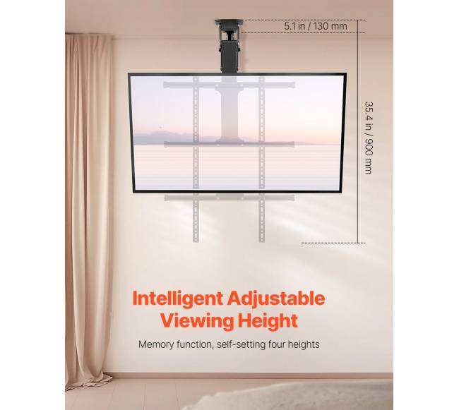 Elektrinis lubinis televizoriaus laikiklis 32-65 cm ekranui1