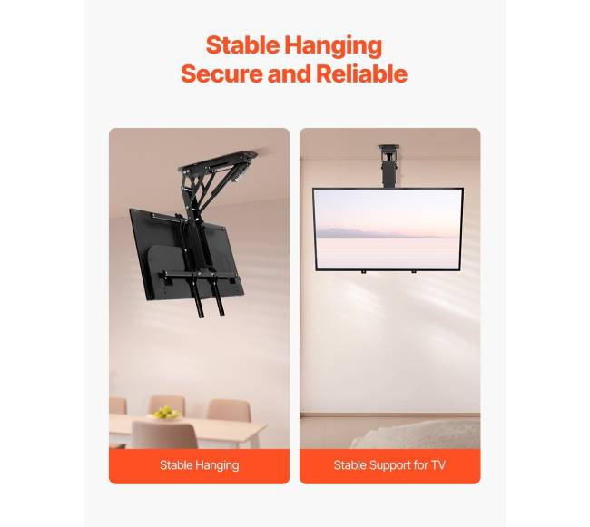 Elektrinis lubinis televizoriaus laikiklis 32-65 cm ekranui3