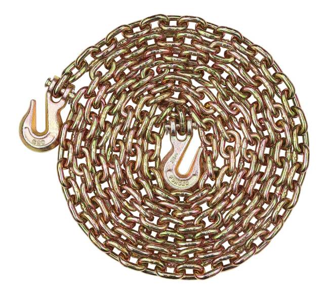 G80 vilkimo grandinė su dviem kabliais 8mm x 4.33m9