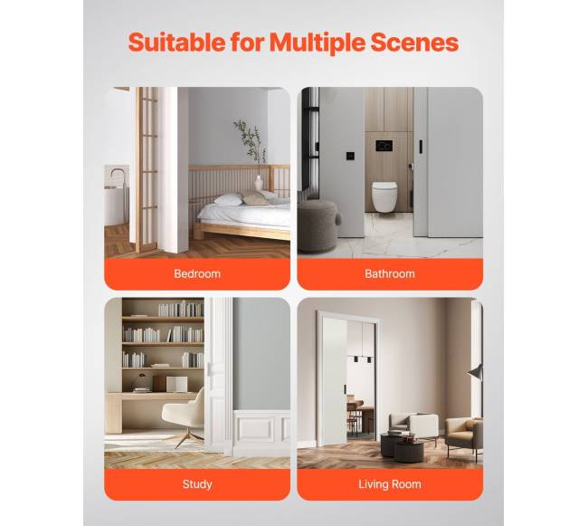 6 pėdų slankiojančių durų bėgių sistema 3 ratukai5