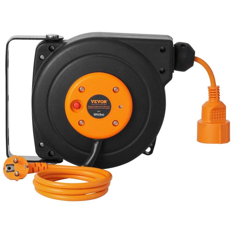 Automatinė prailginimo ritė 9 m 1000W 1 m laidu0