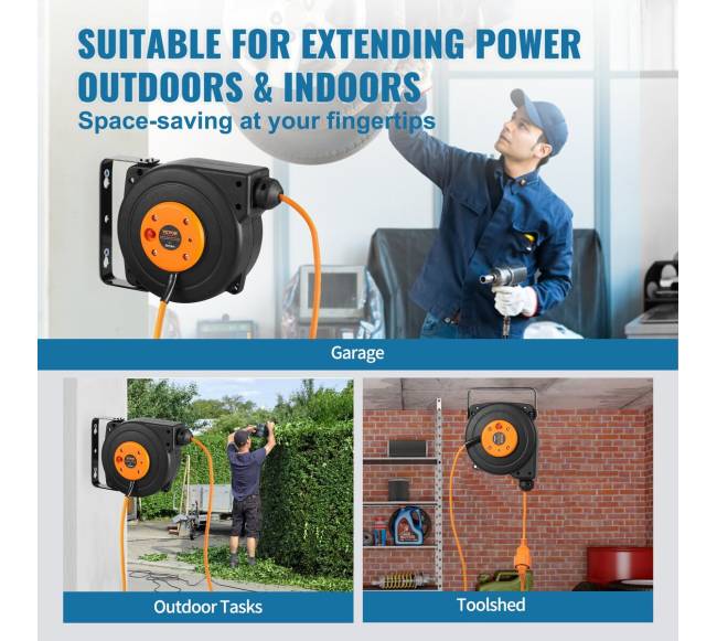 Automatinė prailginimo ritė 9 m 1000W 1 m laidu5