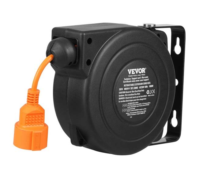 Automatinė prailginimo ritė 9 m 1000W 1 m laidu9