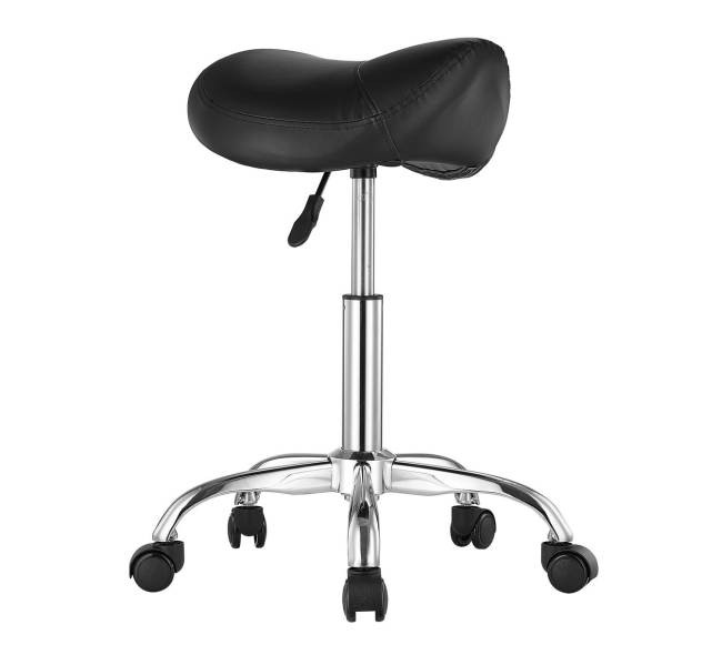 Sukamosi kėdė su ratukais, juoda0