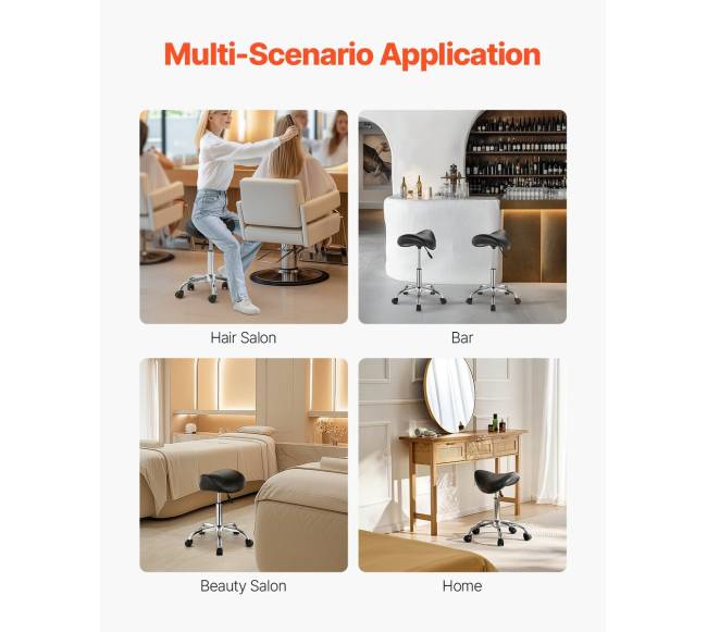 Sukamosi kėdė su ratukais, juoda5