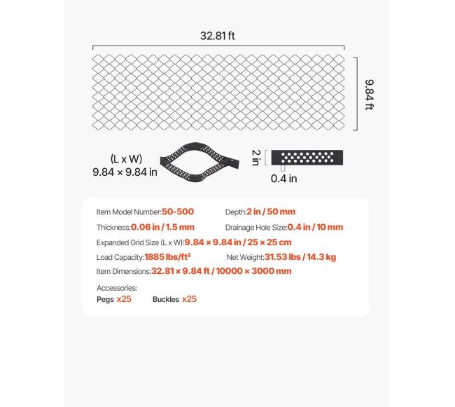 Grunto grotelės 2 colių gylio geokelės6