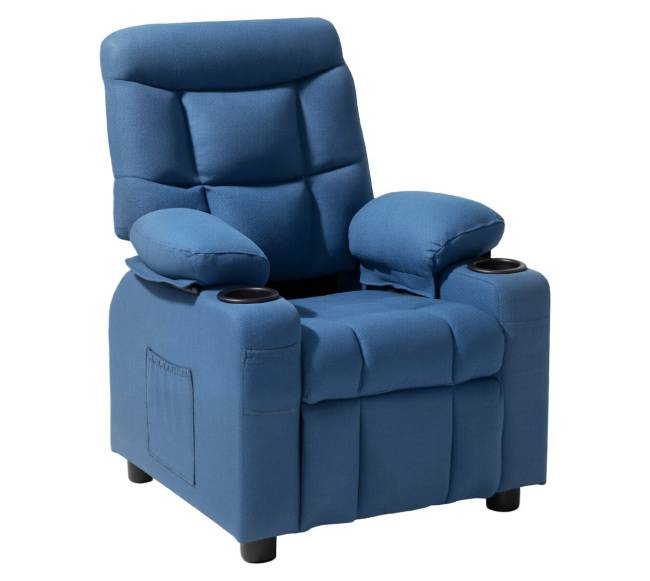 Vaikiška atlošiama kėdė su laikikliais ir kišenėmis0