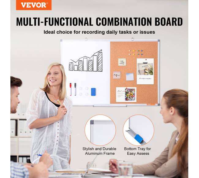 Baltos ir kamštinės lentos derinys su aliuminio rėmu1