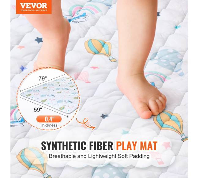 Minkštas vaikų kilimėlis žaidimams 150x200 cm1