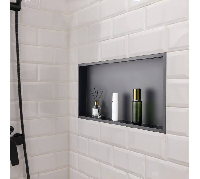 Dušo niša 33.0x63.5x10.2cm sieninė lentyna7