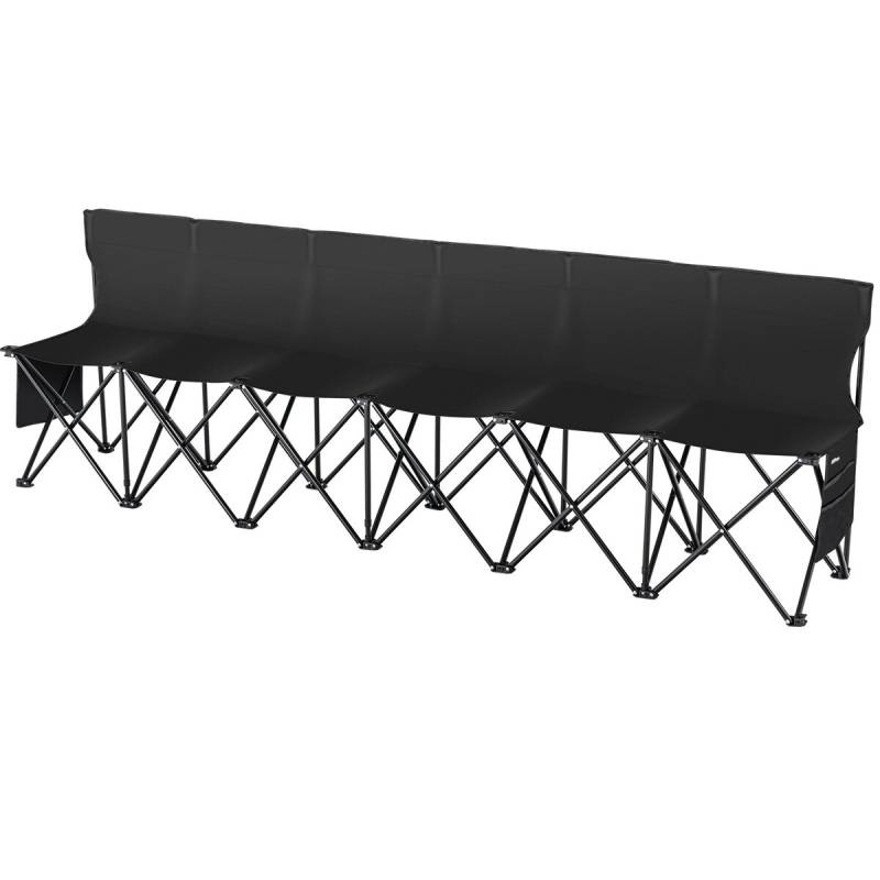 Nešiojama 6 vietų sulankstoma sportinė kėdė0