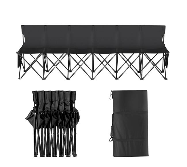 Nešiojama 6 vietų sulankstoma sportinė kėdė8