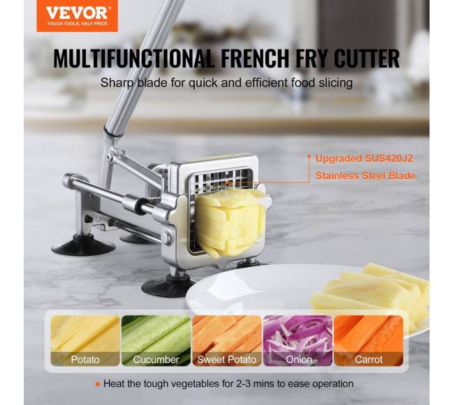 Prancūziškų bulvyčių pjaustyklė iš nerūdijančio plieno1