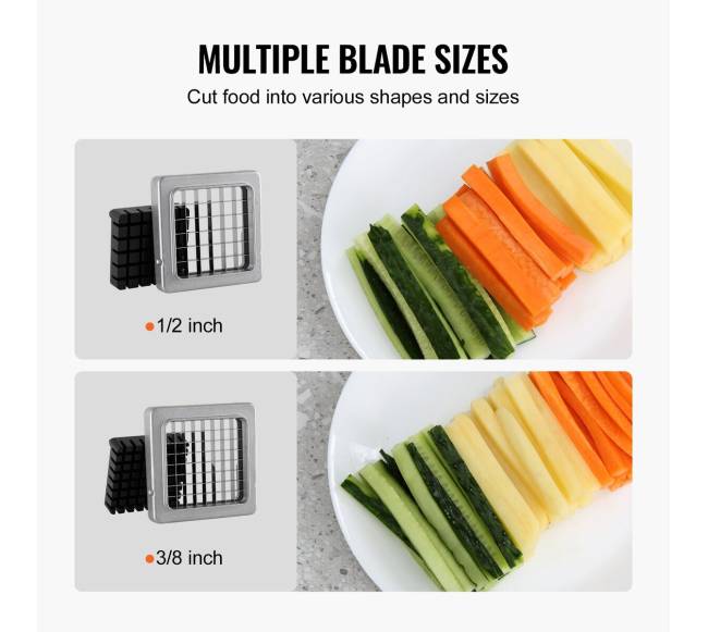 Prancūziškų bulvyčių pjaustyklė iš nerūdijančio plieno2