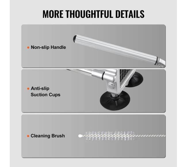 Prancūziškų bulvyčių pjaustyklė iš nerūdijančio plieno5